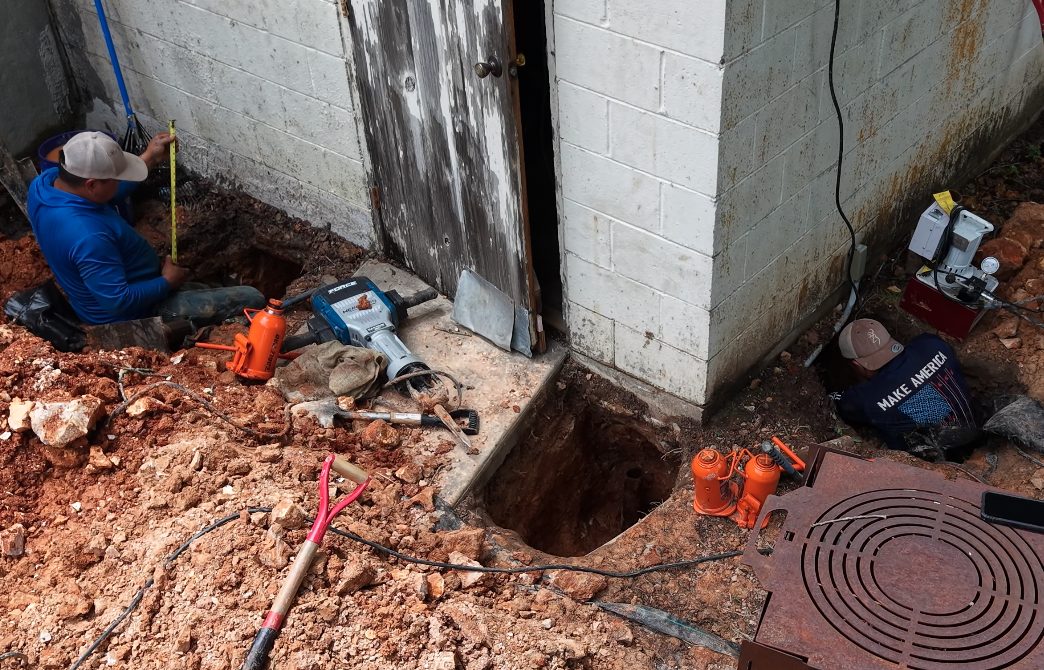 Our foundation repair crew at work